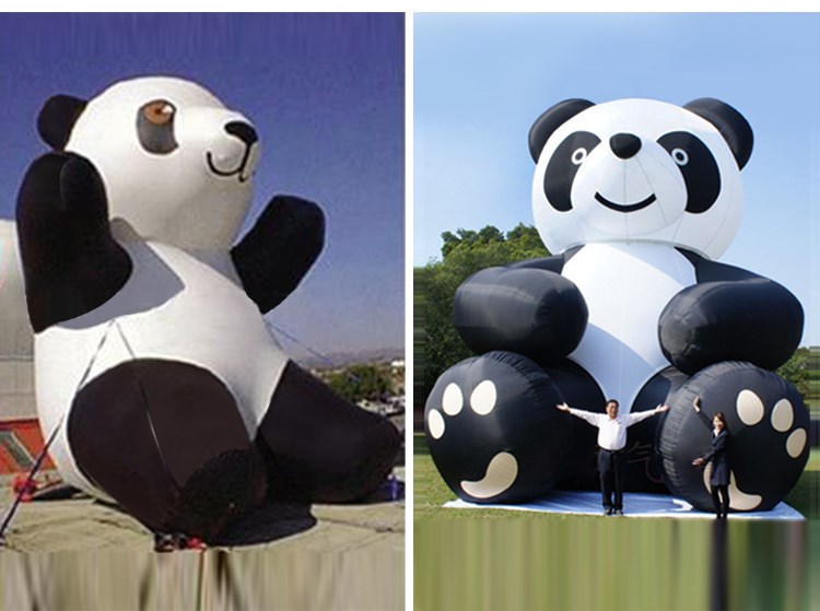 田阳充气熊猫展示